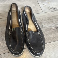 Naturalizer N5 Comfort Leather Women  s Loafer Comfort Casual Deck Blue Size 9W