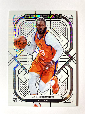2020-21 Panini Obsidian NBA Electric Etch White Pulsar Jae Crowder Suns Card