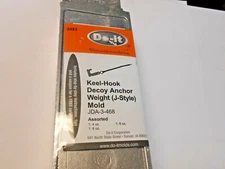 3483 Do-It Keel Hook Decoy "J" Mold 4, 6, 8 oz