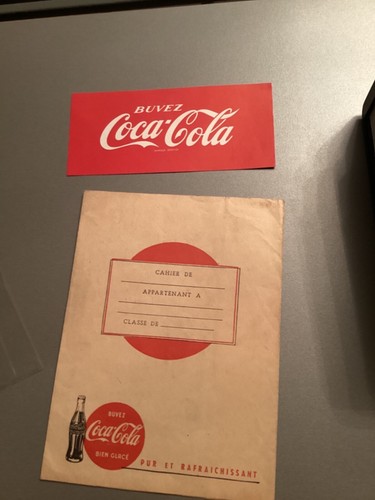 COCA COLA buvard et protege cahier bel etat