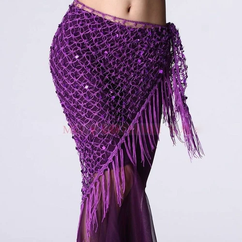 Women Dancing Belts Belly Dance Costumes Sequins Belly Dance Hip Scarf hot - Picture 5 of 36