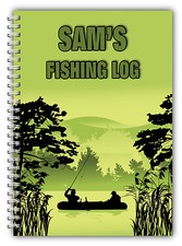A5 PERSONALISED FISHING LOG BOOK/ FISHING DIARY/ FISHING GIFT PERSONALISED/04