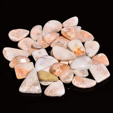 Natural Pink Scolecite Cabochon Gemstones AA++ Top Quality Semiprecious Gemstone