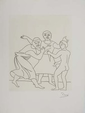 André DERAIN: Love quarrel, original signed engraving