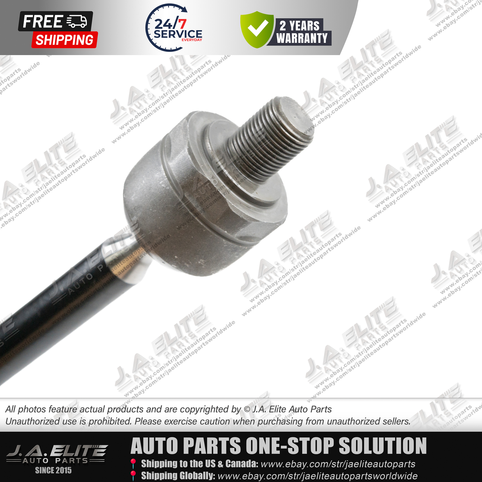 2pcs Left Inner & Outer Tie Rod Ball Joint fit Rolls-Royce Cullinan