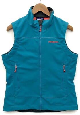 ST Patagonia Adze Vest Womens Medium Teal M Stretch Shell Jacket