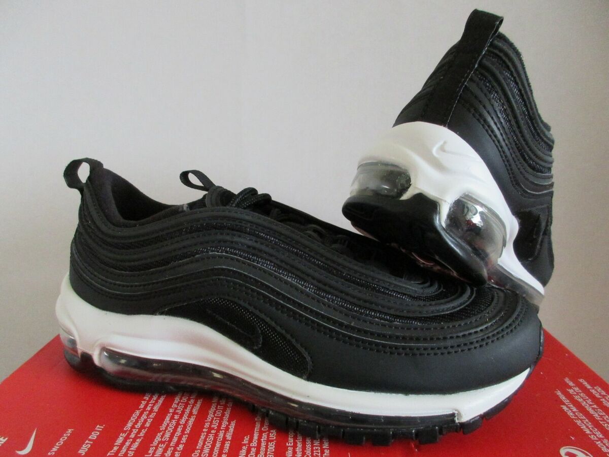 WMNS NIKE AIR MAX 97 BLACK-BLACK-BLACK-WHITE SZ 6 [921733 WMNS NIKE AIR MAX 97 BLACK-BLACK-BLACK-WHITE SZ 6 [921733