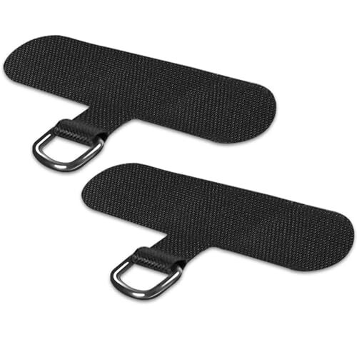 Phone Tether Tab für iPhone, Handy Lanyard Patch, Handyband schwarz - Bild 4 von 7