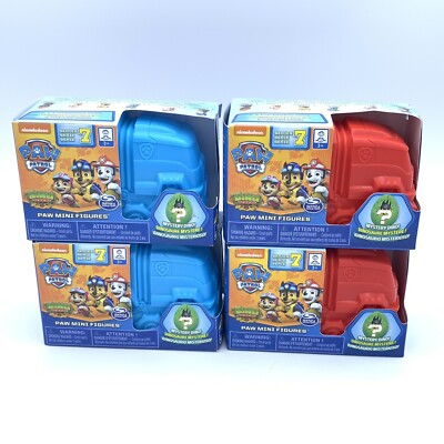 4 NEW Paw Patrol Dino Rescue 2020 Mini Figures (Lot Of 4) Series 7 Free Shipping