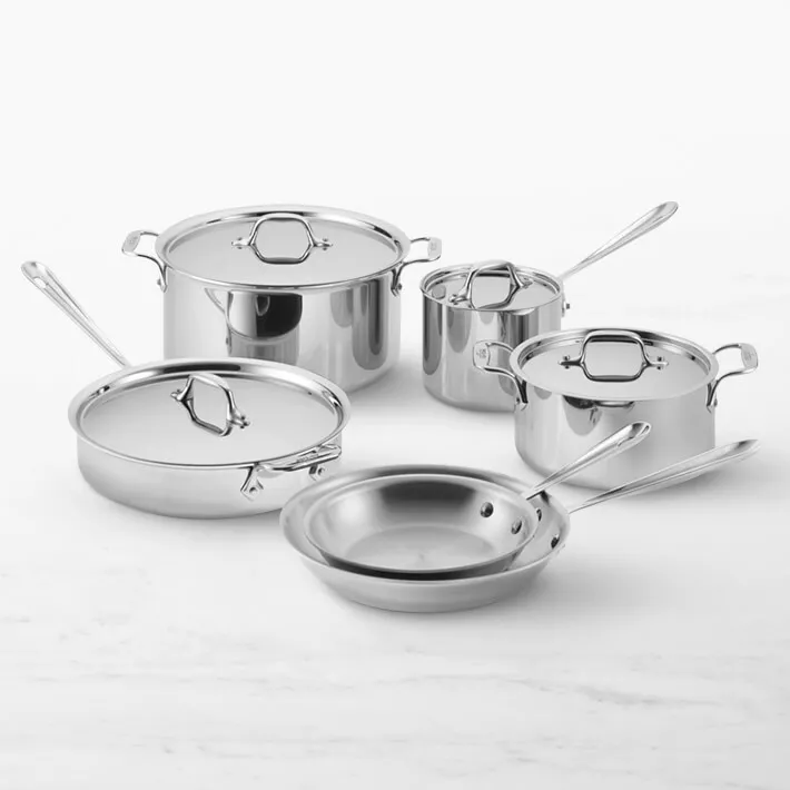 All-Clad d3 Stainless Steel 14 Piece Cookware Set