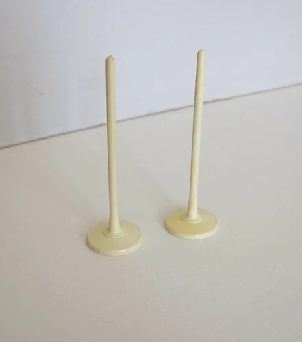 PLAYMOBIL (Q1126) CONSTRUCTION SITE - Lot 2 Vintage Yellow Sign Mounts