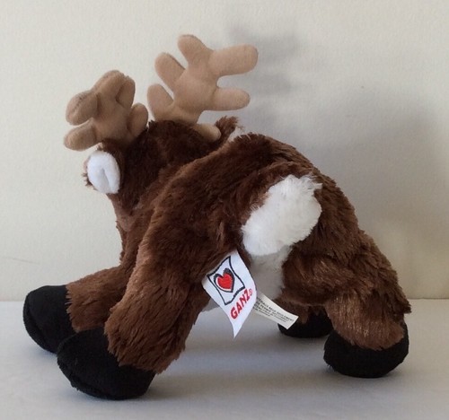 GANZ WEBKINZ HM137 Reindeer 9 Inches Stuffed Animal Plush Toy - Picture 5 of 10