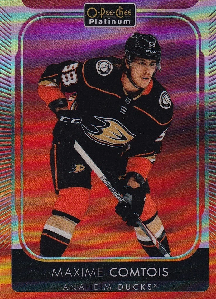 2018-19 UD SP Authentic FW #201 MAXIME COMTOIS 180/999 Anaheim Mighty Ducks +++ - Image 4 of 4