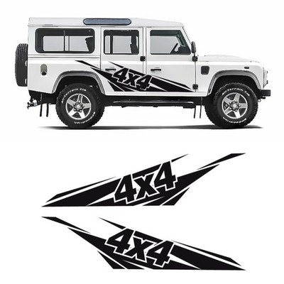 Pegatinas lateral Línea 4x4 compatible con Land Rover Defender