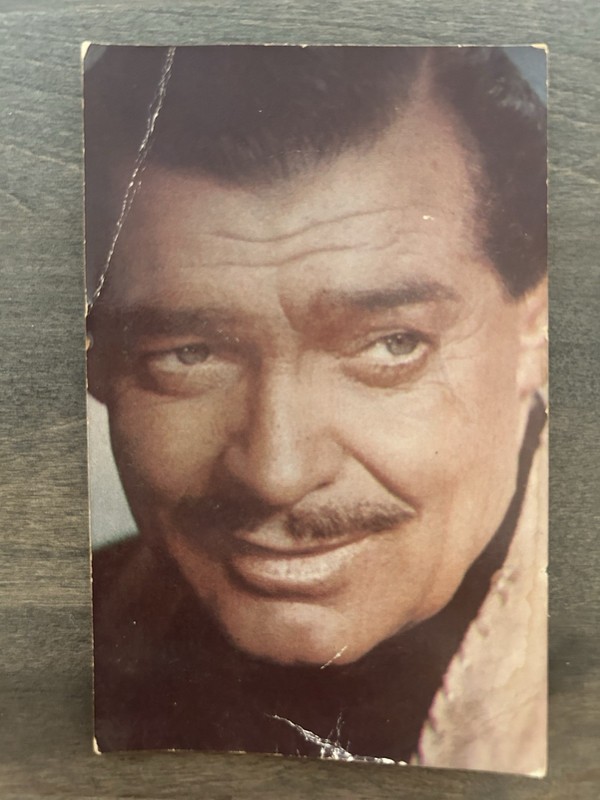 Vintage Clark Gable Postcard Portrait of Actor