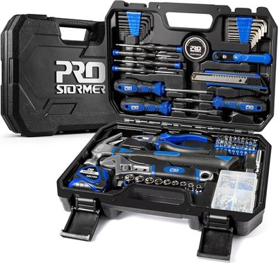 Prostormer 160-Piece Home Tool Kit for House, Garage, Office (Blue)