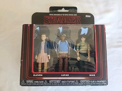 Funko Stranger Things action figures 3 pack figurines Eleven Lucas Mike/ Used