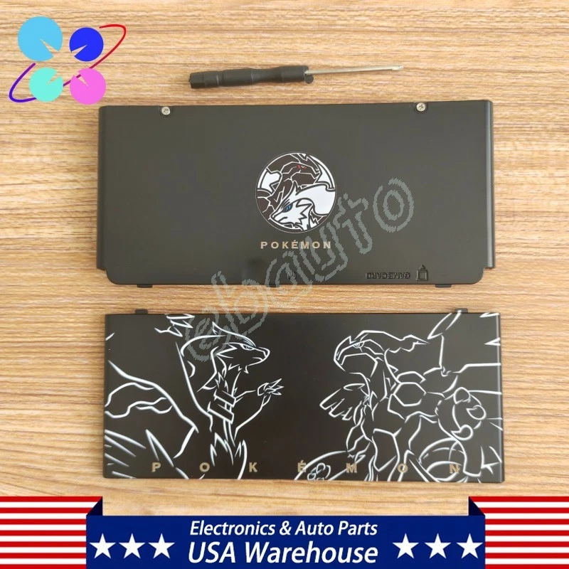 For Nintendo New 3DS Front + Back Cover Housing Shell Plate Pokémon Black - Image 2 of 4