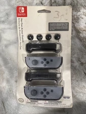 Nintendo Switch Joy-Con Armor Guards Gray PDP Protective Grip Covers Sealed NEW