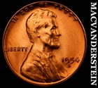 1954-D Lincoln Wheat Cent - Red Choice Gem Brilliant Unc  No Reserve  #G8900