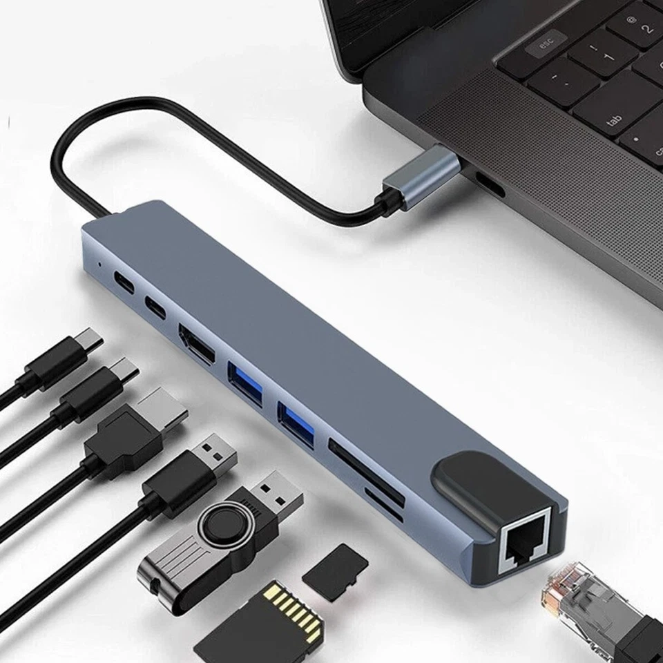 Multiport USB-C Hub Type C To USB 3.0 4K HDMI Adapter For Macbook Pro / Air US * - Image 2 of 4