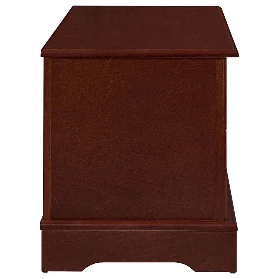 Coaster Home Storage Chest 40" Lift Top Locking Lid Durable Wood Warm Brown - Image 3 of 4