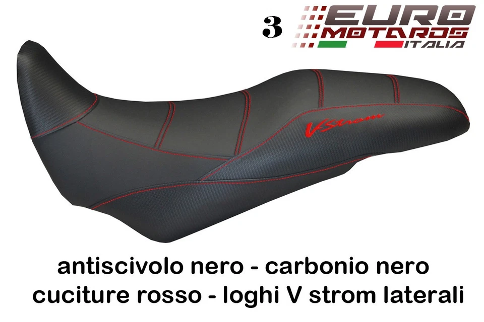 Cubierta de asiento de espuma confort Suzuki Vstrom DL 1000 2014-2018 TPZ Agrigento Foto 3 de 3