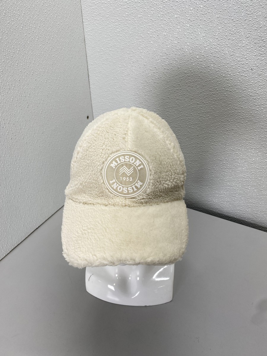 Missoni Womens Faux Fur Chevon Lined Baseball Cap Size OS  display picture 1