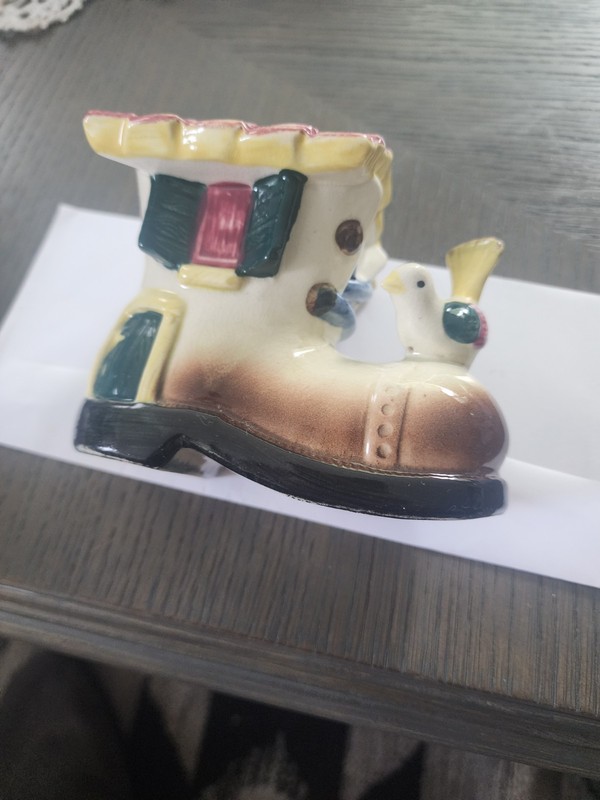 Vantage House Shoe Bird Planter Vintage Occupied Japan 