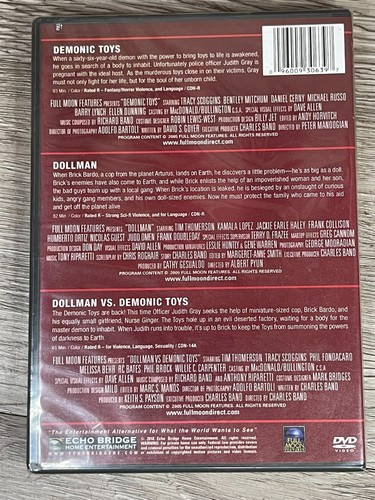 NEW Demonic Toys/Dollman/Dollman vs. Demonic Toys (Triple Feature, DVD, 2010) - Picture 2 of 7