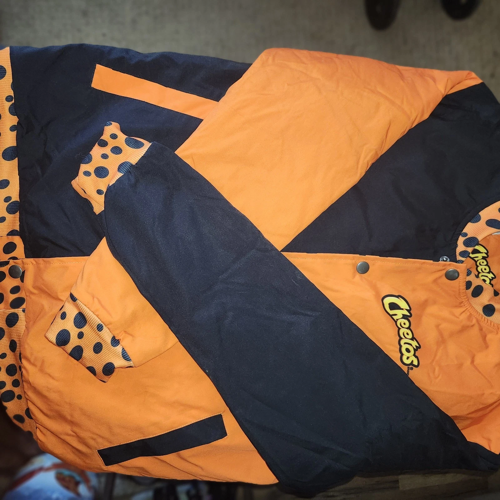 Cheetos Untouchable Cheesy Swag Bomber Jacket Size Large Unisex 2024 NIP image 4