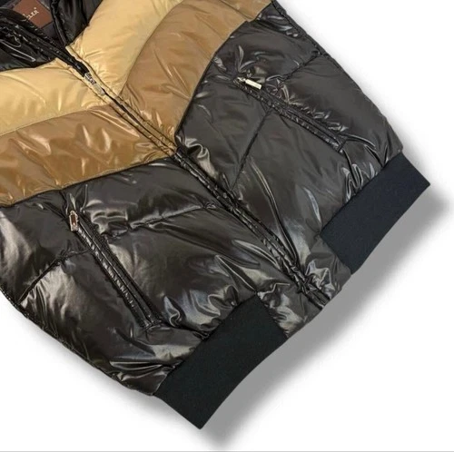 MONCLER CHINE Down Jacket Black Beige Brown Tag 2 M Men's Japan image 6