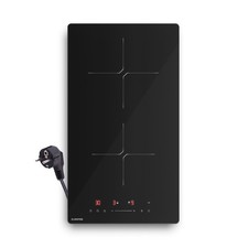 Klarstein Piano Cottura Induzione Compatto 2 Zone 3500W Nero Piano Cottura Vetroceramica