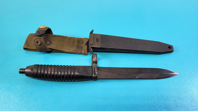 Vintage Mint German AES A. Eickhorn Solingen Bayonet Knife + Scabbard TR792