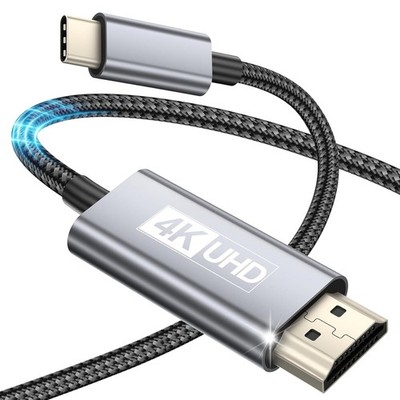 USB C zu HDMI Kabel 2 Meter 4K Ultra High Speed Thunderbolt 4 Kompatibel