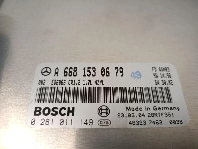 A6681530679 centralita motor uce para MERCEDES-BENZ VANEO (414) 1.7 CDI 5179446 - Immagine 4 di 4