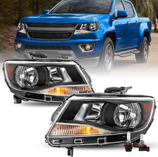 Halogen Headlight Assembly Fit for 2015-2022 Chevy Colorado 4-Door Extra Cab | C