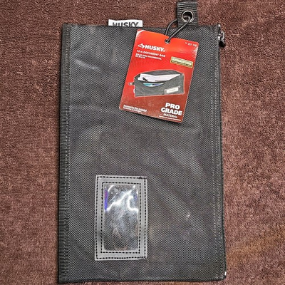 #ad ⭐️ Husky Heavy Duty Zipper Document Water Resistant Tool Change Bag 7.25 x 12 $13.99