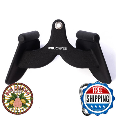 MucnFTS LAT Pulldown Attachments: Thick Ergonomic Back & Tricep Handle, Set