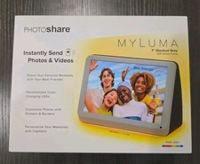Photoshare MyLuma 7in WiFi Smart Frame Stardust Grey Digital Photo Frame