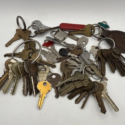 Vtg Random Key Lot Master Yale Slaymaker Curtis Taylor ESP US Lock National More