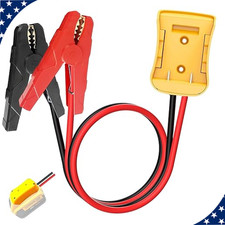 12AWG 6FT Auto Booster Jumper Cables for Car with Adapter for Dewalt Battery 