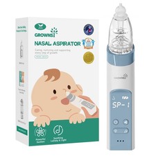 GROWNSY Electric Baby Nasal Aspirator with 3 Tips - Blue