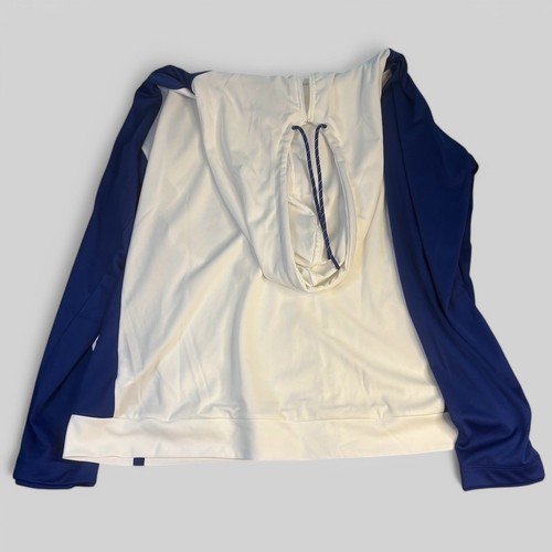 Indianapolis Colts Hoodie Womens 3X Full Zip Lightweight Fanatics White Blue - Picture 2 of 9