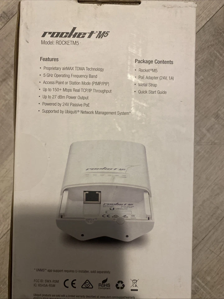 Ubiquiti Air Max Base Station Sector Antenna AM-5G-16 with RocketM5 R5AC-Lite - Image 3 of 4