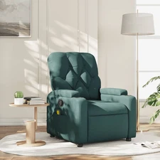 Massage Recliner Chair Dark Green