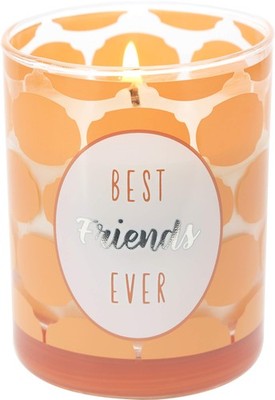 Pavilion Orange 7oz Glass Candle   Best Friends Ever, Fresh Cotton Scent