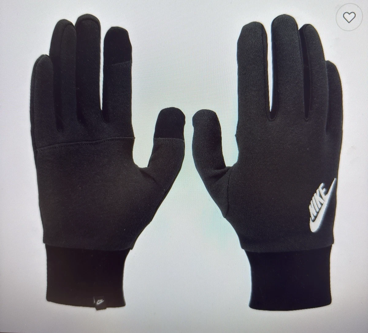 Nike Club $30 Fleece 2.0 Winter Touchscreen Gloves Men's Sz XL Black FAST SHIP!