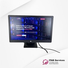 HP ProDisplay P240Va 24-Inch Screen LED-Lit Monitor Black w/Stand READ