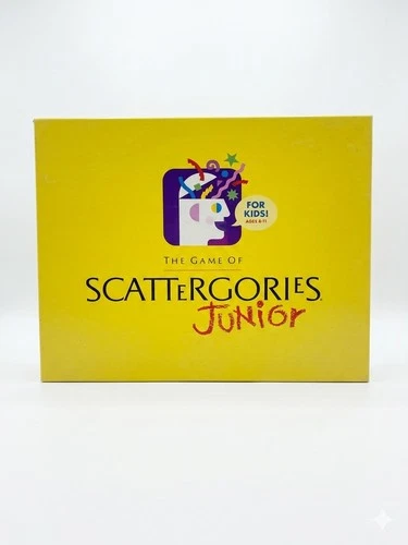 Vintage 1989 Milton Bradley Scattergories Junior Board Game - 100% Complete